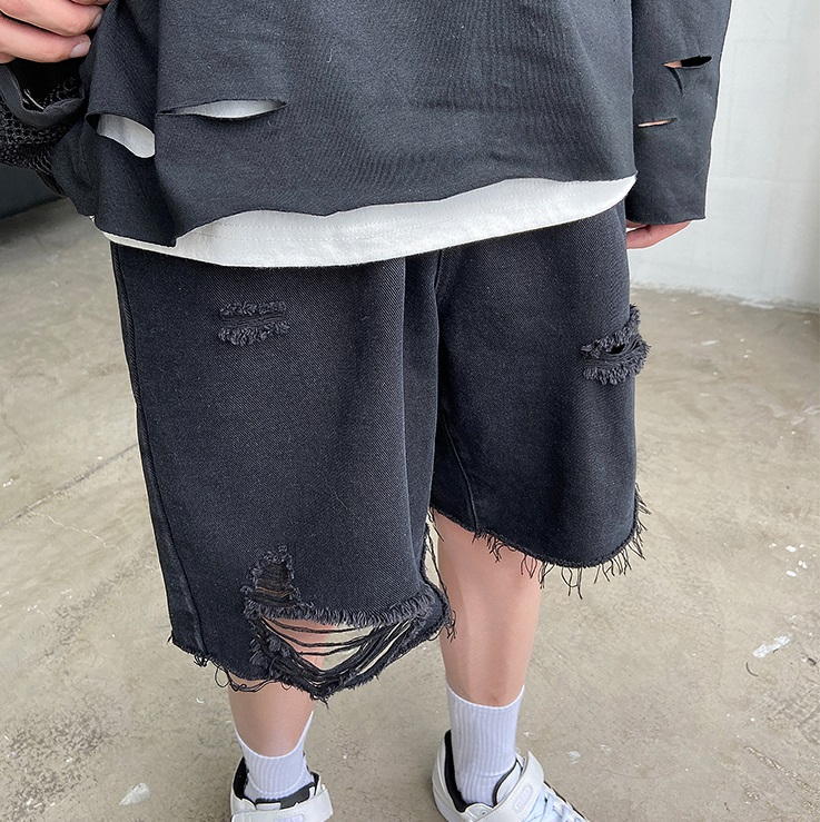 Джинсовые шорты рваные мужские прямые купить недорого в интернет-магазине MOD