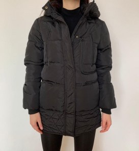 Женский пуховик парка с мехом на зиму фото