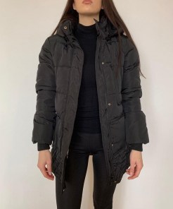 Женский пуховик парка с мехом на зиму фото