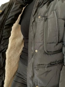 Женский пуховик парка с мехом на зиму фото