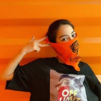 Бандана с с рисунком обезьяны фото