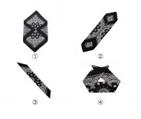 Платок квадратный бандана с рисунком фото