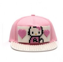 Розовая кепка конструктор хелло китти для девочки