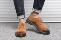 Мужские туфли броги с потертыми носками фото