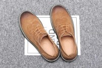 Мужские туфли броги с потертыми носками фото