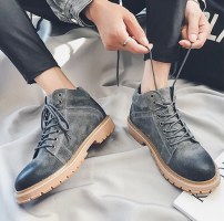 Высокие ботинки на шнуровке для мужчин фото