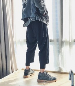 Высокие ботинки на шнуровке для мужчин фото