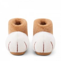 Тапочки chikoku Snowball Cat двухцветные карамельно-белые с gum-подошвой фото