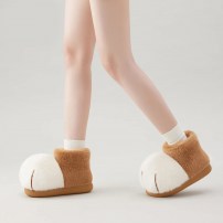 Тапочки chikoku Snowball Cat двухцветные карамельно-белые с gum-подошвой фото