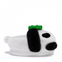 Тапочки chikoku Bear With Bamboo панда черно-белые с бамбуком на голове