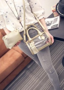 Женский двойной мини клатч фото