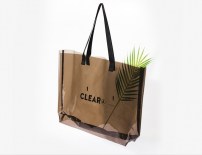 Большая прозрачная сумка с надписью фото