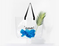 Большая прозрачная сумка с надписью фото