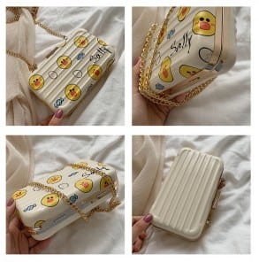 Молодежный клатч с веселыми рисунками фото