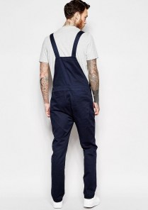 Красивый темно синий мужской комбинизон фото