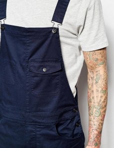 Красивый темно синий мужской комбинизон фото