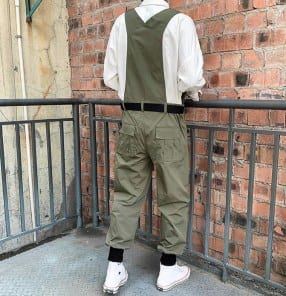 Мужской сплошной костюм комбез на бретельках фото