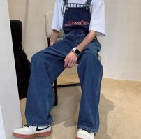 Джинсовый мужской комбинезон прямой в ретро стиле фото