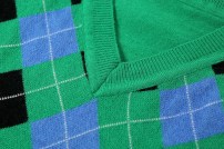 Теплый топ в клетку - ромбик фото