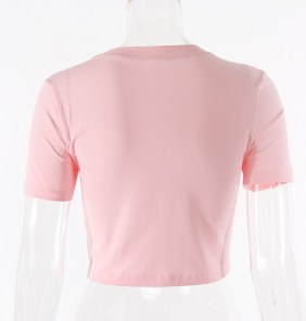 Яркая футболка кроп топ с рисунком фото