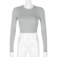 Короткая однотонная женская кофта топ фото