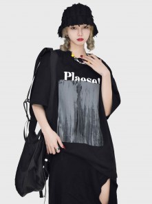 Оверсайз футболка Please фото