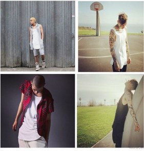 Длинная майка с большим вырезом под мышками