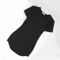 Длинная женская футболка фото