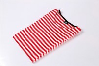 Мужская футболка удлиненная в полоску фото