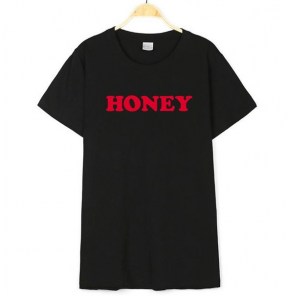 Летняя однотонная футболка HONEY фото