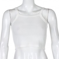 Классическая белая майка топик фото