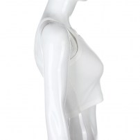 Классическая белая майка топик фото