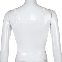 Классическая белая майка топик фото