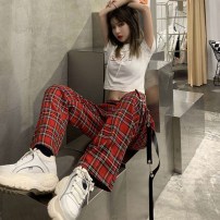 Ретро брюки клетчатые широкие фото