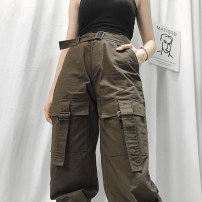 Женские штаны хаки с ремешками фото