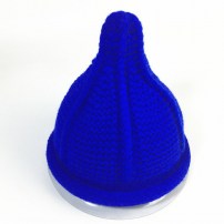 Женская вязаная заостренная шапка колпак фото