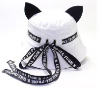 Панама с ушками и лентой фото