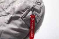 Бомбер авиатик с оранжевой подкладкой фото