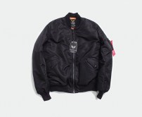 Бомбер авиатик с оранжевой подкладкой фото