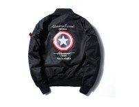 Бомбер с лого Капитан Америка на спине фото