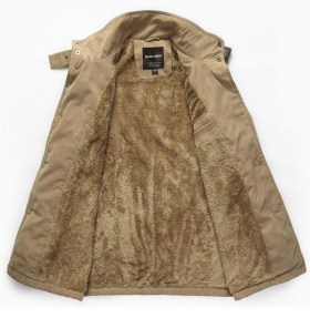 Мужское полупальто тренч на меху фото