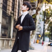 Мужское классическое пальто на одну пуговицу фото