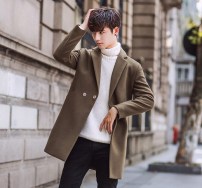 Мужское классическое пальто на одну пуговицу фото