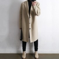 Свободное мужское пальто с боковым карманом