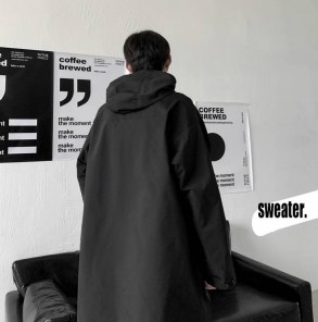 Мужская куртка тренч свободная мужская фото