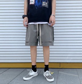 Мужские летние двухслойные шорты фото