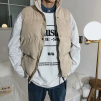 Мужской вельветовый осенне-зимний дутый жилет фото