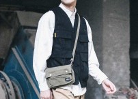 Легкая стильная жилетка мужская с карманами фото