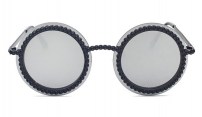 Женские круглые очки с бусинами фото