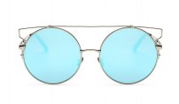 Круглые очки от солнца в металлической оправе фото